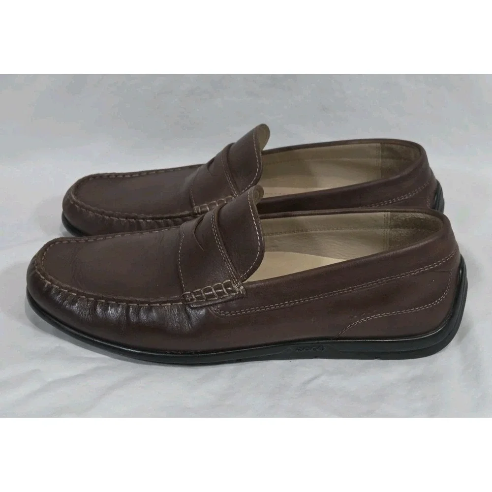 ECCO‎ Driving Moc Penny Loafer Slip On Dress Casual Men's Shoes 44 US (10.5-11)